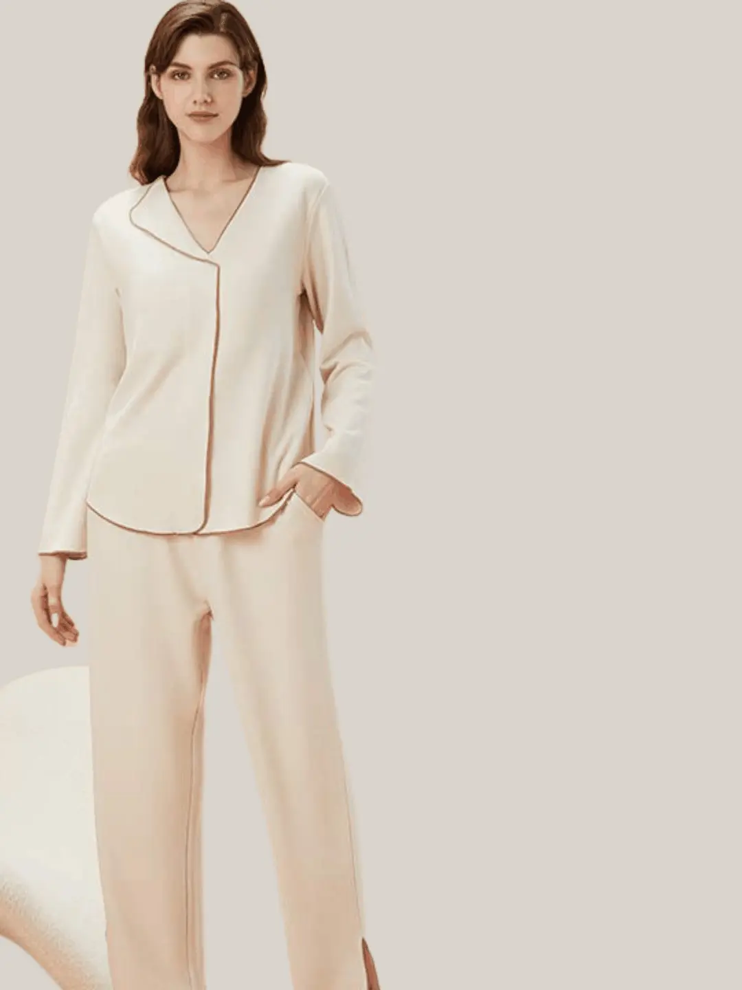 NuLounge Thermal Pajamas Collared Neck Set - Image 7