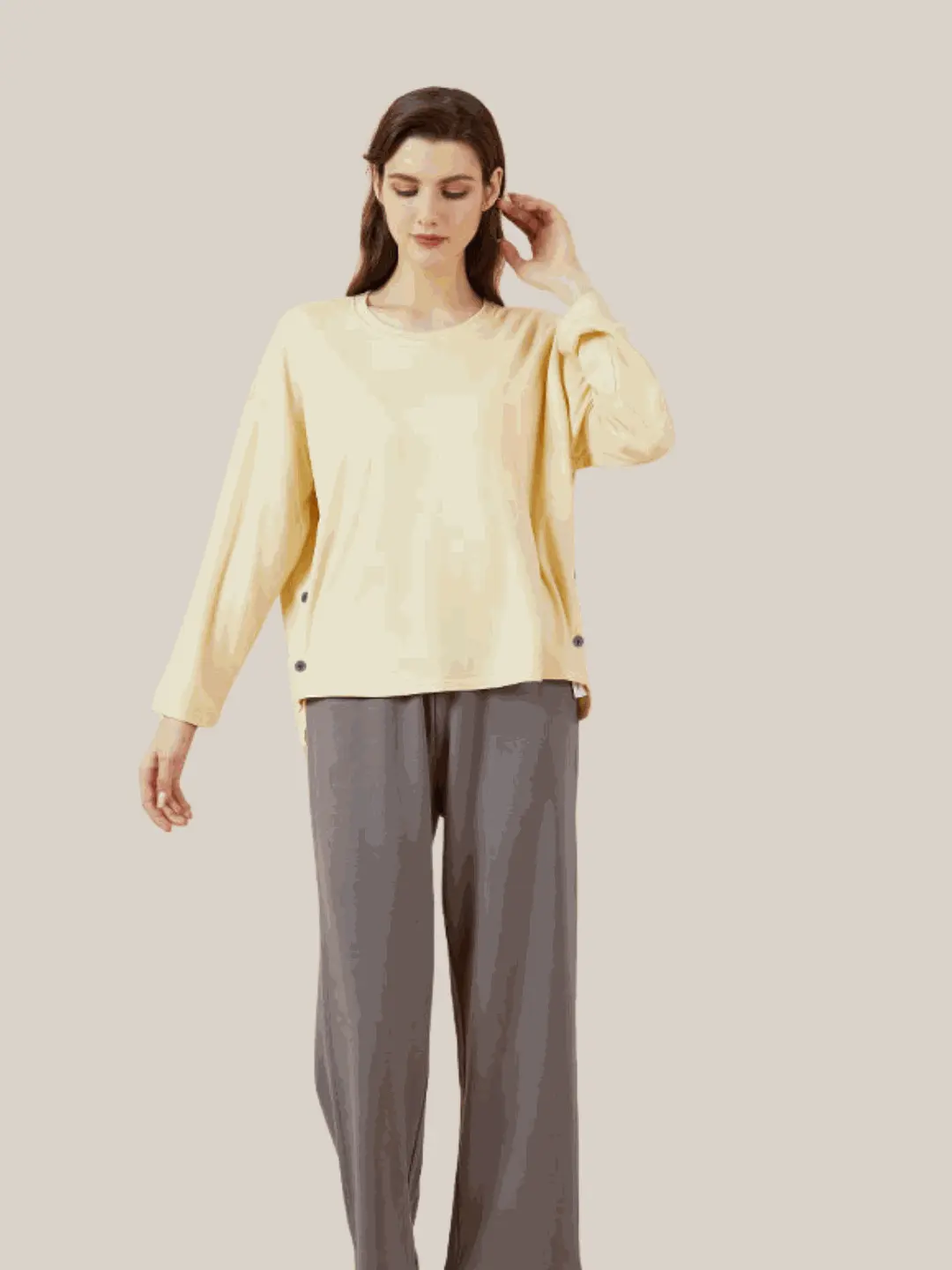 NuLounge Thermal Pajamas Crew Neck Set - Image 3